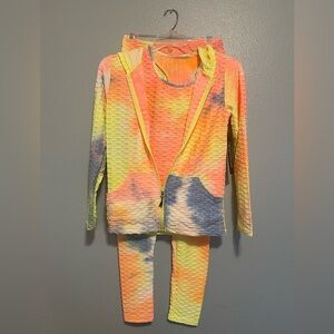 New Mix Pastel Tie-Dye Set NWT Large 3 piece set